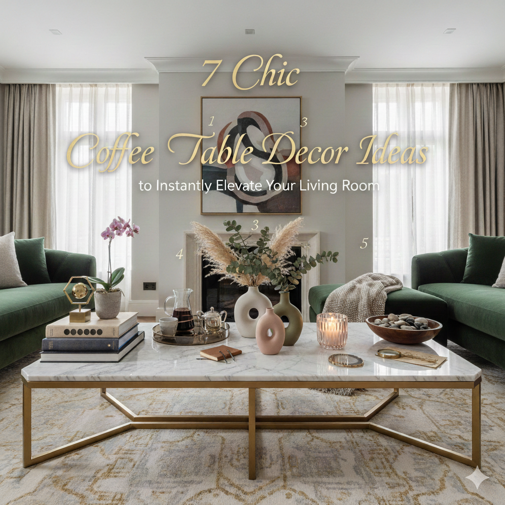 7 Chic Coffee Table Decor Ideas to Instantly Elevate Your Living Room