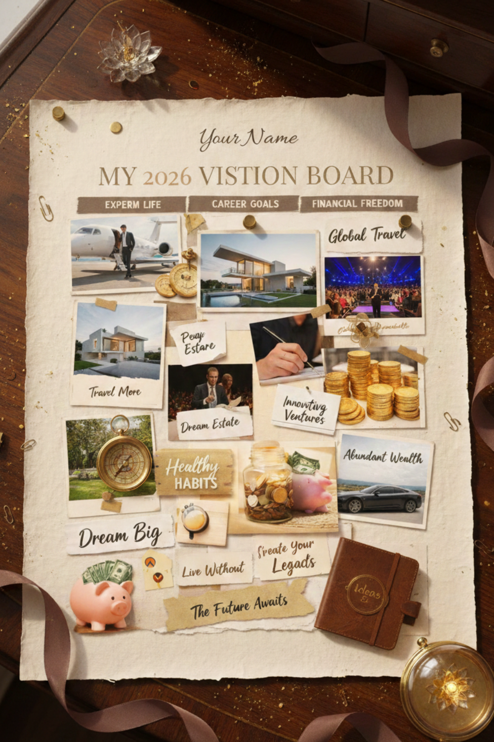 Vision Board Headings and Focus Areas